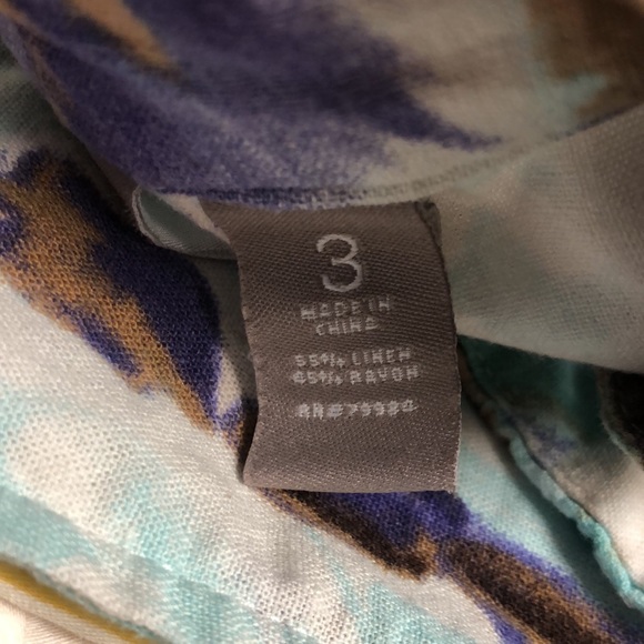 Chico’s 3 open linen blend jacket xl 16 - Picture 9 of 10